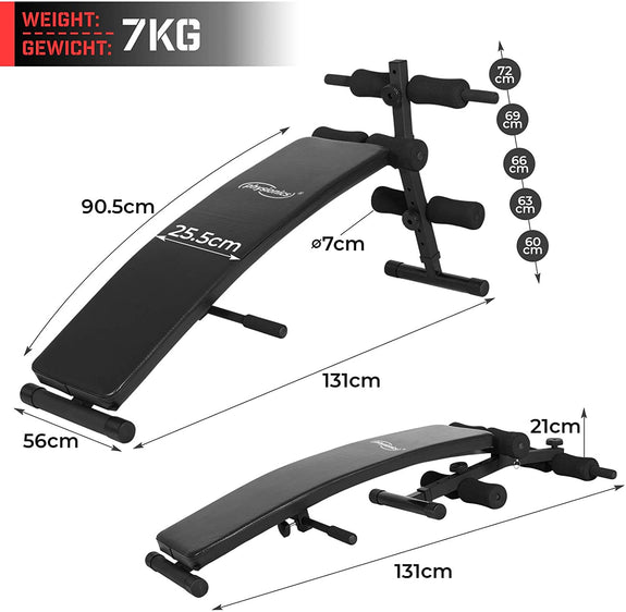 Fitness Buiktrainer - Rugtrainer - Trainingsbankje - Inklapbaar - Verstelbaar - Afbeelding 4