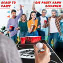 Bierpongtafelset voor volwassenen - Inclusief 6 ballen, 100 bekers en bekerhouder
