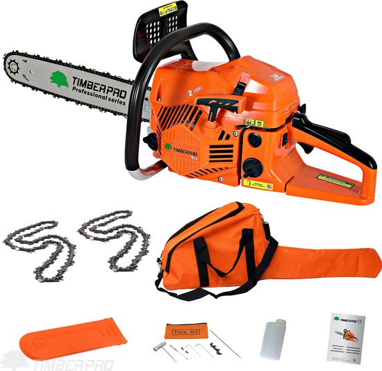 Kettingzaag / Benzine Kettingzaag - 62cc - 3,5 pk - 50 cm Zwaardlengte - Afbeelding 4