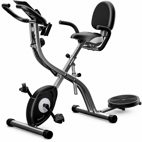 Hometrainer Eagle 4 met pulssensoren en app - Afbeelding 1