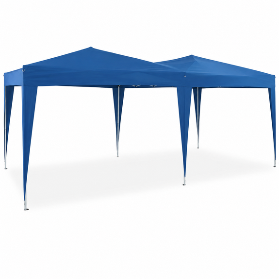 Vouwpaviljoen 3 x 6 m met UV 50+ - blauw - Afbeelding 1