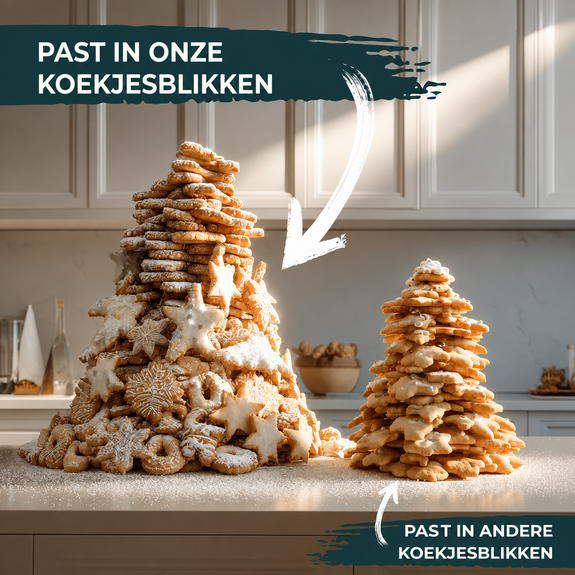 Koektrommelset 4-Delig – Rood Kerstdesign - Afbeelding 4