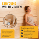 Cube buitensauna Fjora XL voor 6 personen - 9 kW