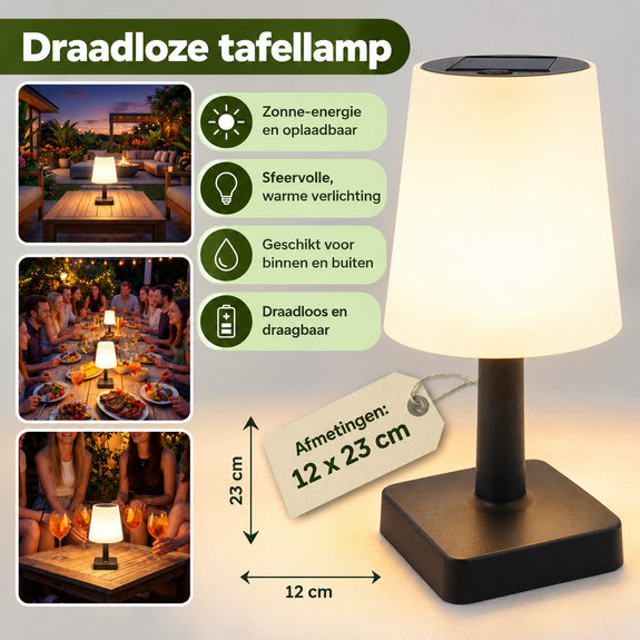 Tafellamp / Sfeerlamp - Solar -  Incl. Aan/Uit-Schakelaar - Afbeelding 4