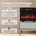 Marlon Pro 24 Elektrische Haard Zwart – 1800W 3-in-1