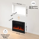 Marlon Pro 24 Elektrische Haard Zwart – 1800W 3-in-1