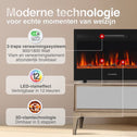 Marlon Pro 30 Elektrische Haard Zwart – 1800W 3-in-1