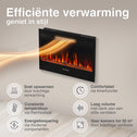 Marlon Pro 30 Elektrische Haard Zwart – 1800W 3-in-1