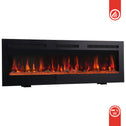 Elektrische haard MARLON - Elektrische 3-in-1 haard met verwarming, 3D-vlameffect, 12 vlamkleuren, afstandsbediening - 60 inch