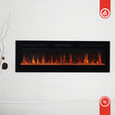 Elektrische haard MARLON - Elektrische 3-in-1 haard met verwarming, 3D-vlameffect, 12 vlamkleuren, afstandsbediening - 60 inch