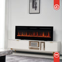 Elektrische haard MARLON - Elektrische 3-in-1 haard met verwarming, 3D-vlameffect, 12 vlamkleuren, afstandsbediening - 60 inch