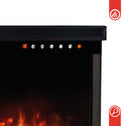 Elektrische haard LEA - Elektrische 3-in-1 haard met panoramaweergave, verwarming, 3D-vlameffect, 12 vlamkleuren, afstandsbediening - 36 inch