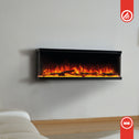 Elektrische haard LEA - Elektrische 3-in-1 haard met panoramaweergave, verwarming, 3D-vlameffect, 12 vlamkleuren, afstandsbediening - 36 inch