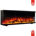 KAMINIO Elektrische haard LEA - Elektrische 3-in-1 haard met panoramaweergave, verwarming, 3D-vlameffect, 12 vlamkleuren, afstandsbediening - 60 inch