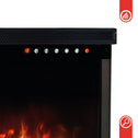 KAMINIO Elektrische haard LEA - Elektrische 3-in-1 haard met panoramaweergave, verwarming, 3D-vlameffect, 12 vlamkleuren, afstandsbediening - 60 inch
