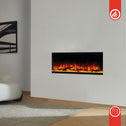 KAMINIO Elektrische haard LEA - Elektrische 3-in-1 haard met panoramaweergave, verwarming, 3D-vlameffect, 12 vlamkleuren, afstandsbediening - 60 inch