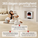 Leni Vrijstaande Elektrische Haard Wit – 1800W