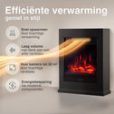 Kalle Vrijstaande Elektrische Haard Zwart – 1800W