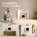 Mia L Elektrische Haard Wit – 1800W Vrijstaand & Wandmodel