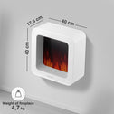 Mia XL Elektrische Haard Wit – 1800W Vrijstaand & Wandmodel