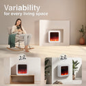 Mia XL Elektrische Haard Wit – 1800W Vrijstaand & Wandmodel