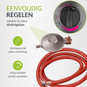Gaskachel / Terrasverwarmer / Loungeheater Cuna - Verstelbaar - 11 kW - incl. Afdekhoes