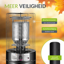 Gaskachel / Terrasverwarmer / Loungeheater Cuna - Verstelbaar - 11 kW - incl. Afdekhoes