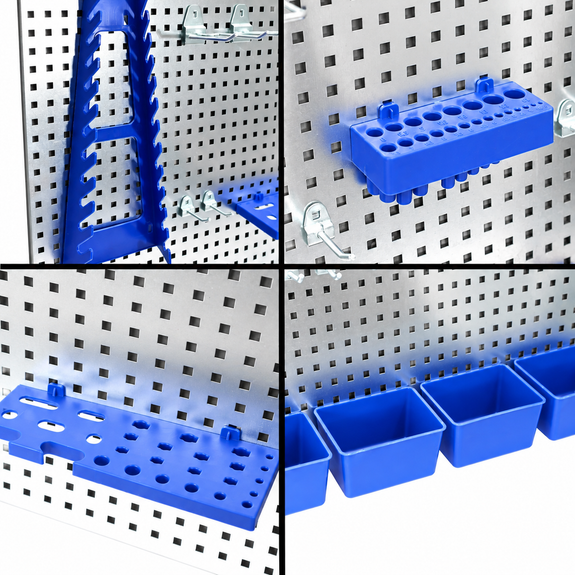 Gereedschapswand met 1380 gaten – 32-delige set - Afbeelding 3