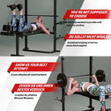Multifunctionele Halterbank - Draagvermogen 255kg - Zwart