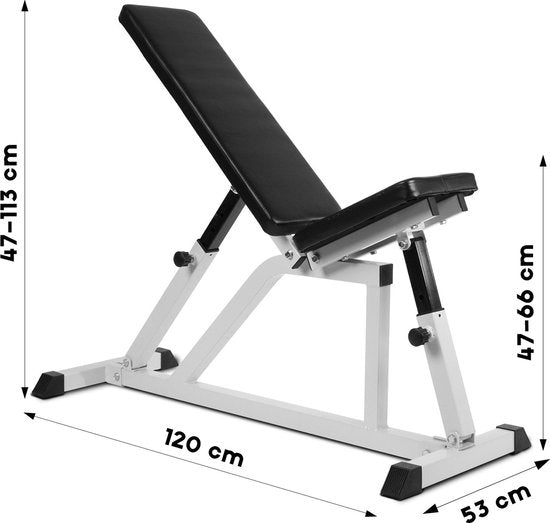 Verstelbare Halterbank - Buiktrainer - Fitnessbank - Afbeelding 6