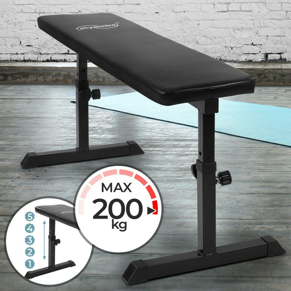 Multifunctionele in Hoogte Verstelbare Fitness Halterbank - Home Gym - Voor verschillende Oefeningen en Training - Zwart - Afbeelding 2