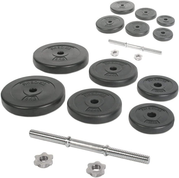 Dumbbell Set 40KG - Korte Halterstangen - Afbeelding 3