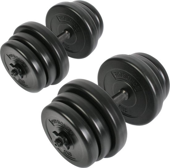Dumbbell Set 40KG - Korte Halterstangen - Stersluitingen