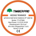 Heggenschaar / Snoeischaar -  Benzine- 75cm - 26 cc - 1,25 PK