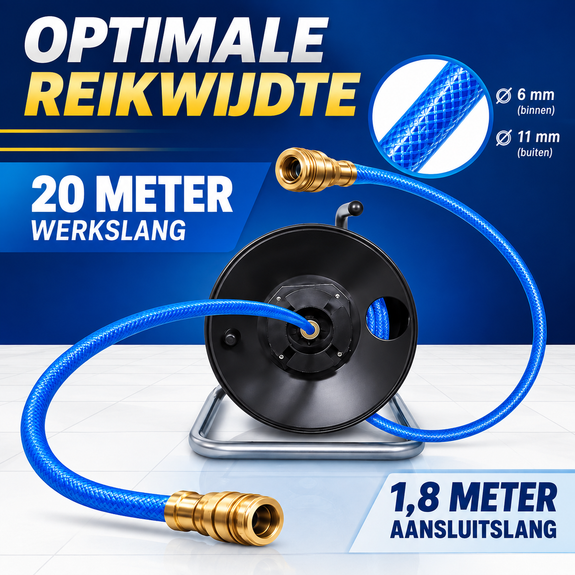 Handmatige persluchthaspel 20 meter - Afbeelding 3
