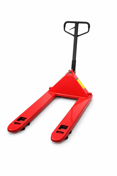 Pompwagen / Palletwagen - Max. 3000kg - Rood - Voor industriële pallets - Afbeelding 1