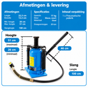Hydraulische Stempelkrik - Max. 20 ton - Op Perslucht