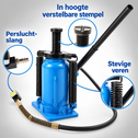 Hydraulische Stempelkrik - Max. 20 ton - Op Perslucht