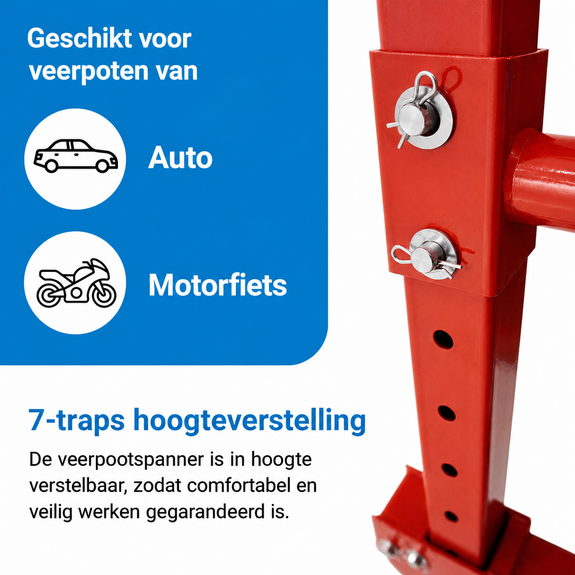 Hydraulische veercompressor 2,5 ton voor autoveren - Afbeelding 4