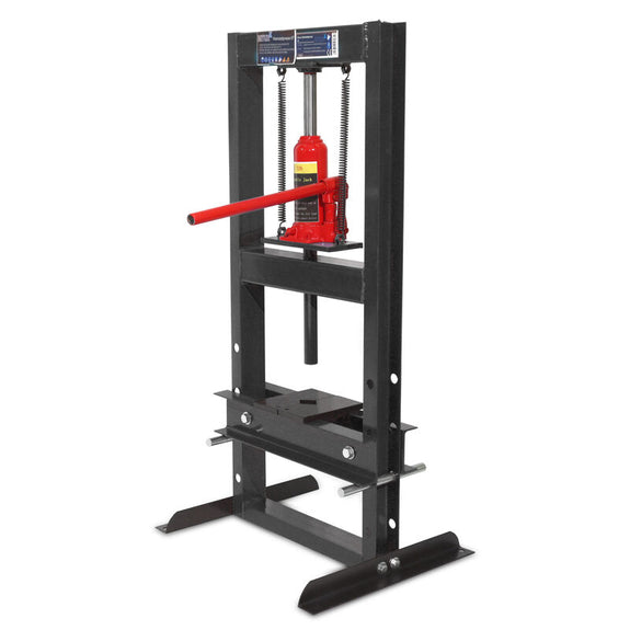 Hydraulische werkplaatspers 6 ton donkergrijs - Afbeelding 3