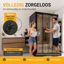 Infraroodcabine Trondheim 120 zwart