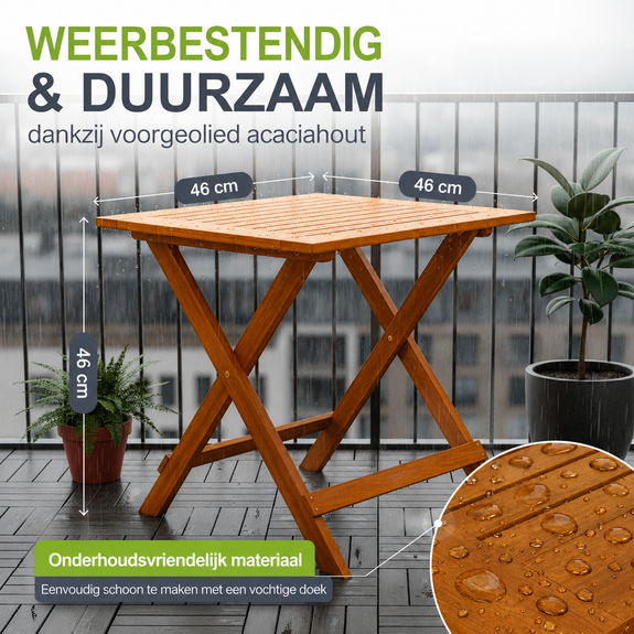 Inklapbare houten tafel Zadar - Afbeelding 3
