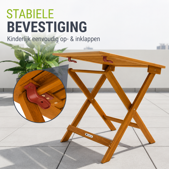 Inklapbare houten tafel Zadar - Afbeelding 5