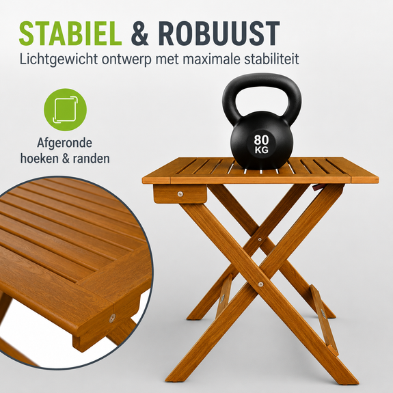 Inklapbare houten tafel Zadar - Afbeelding 6