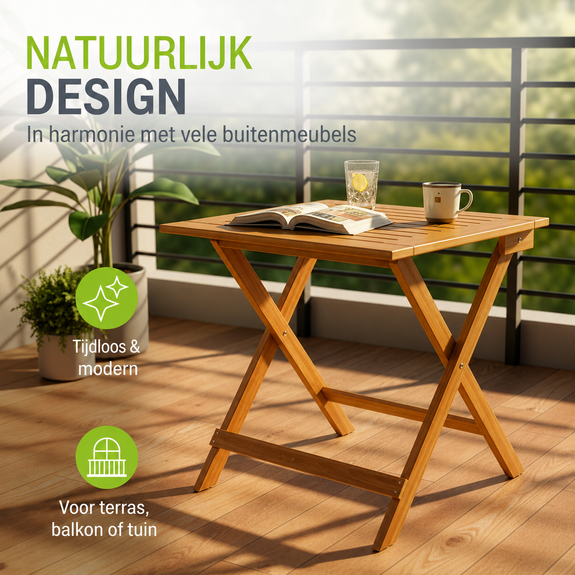 Inklapbare houten tafel Zadar - Afbeelding 8