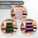 Koektrommelset 3-delig met hartjesmotief