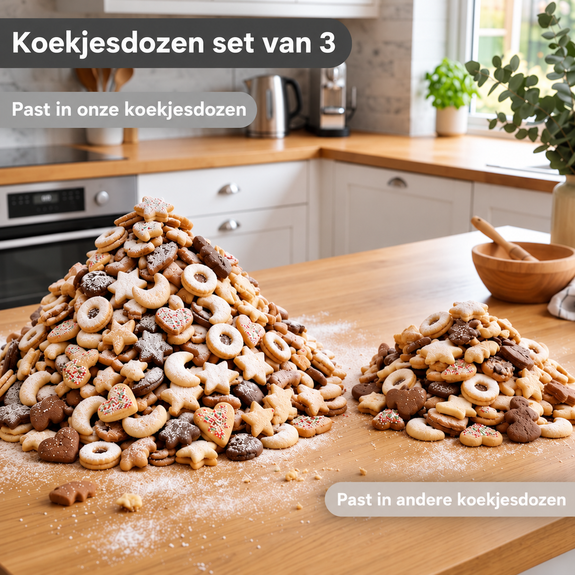 Koektrommelset 3-delig met hartjesmotief - Afbeelding 5