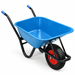 Kruiwagen 100 liter blauw – 250 kg met massief antilekwiel