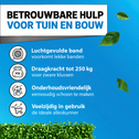 Kruiwagen 100 liter blauw – 250 kg met massief antilekwiel