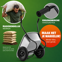 Kruiwagen met 2 luchtbanden - 100 liter - 150 kg